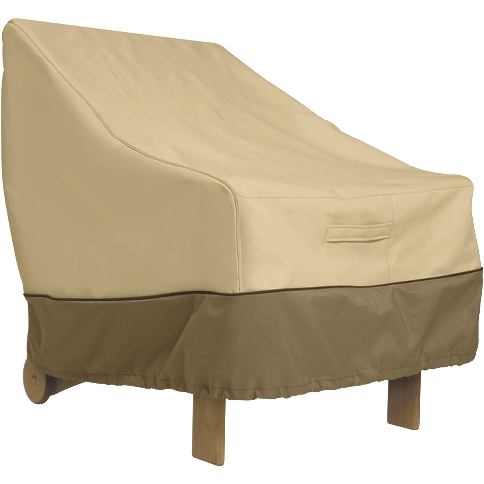 Classic Accessories Veranda Adirondack Chair Cover, Durable and Water Resistant Outdoor Chair Cover, Pebble, 31 1/2in.L x 33 1/2in.D x 36in.H, Model# 71932